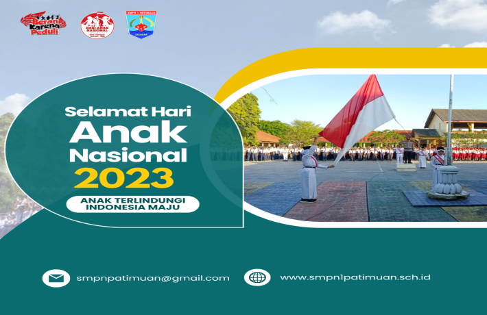 Selamat Hari Anak Nasional 2023 SMPN 1 Patimuan