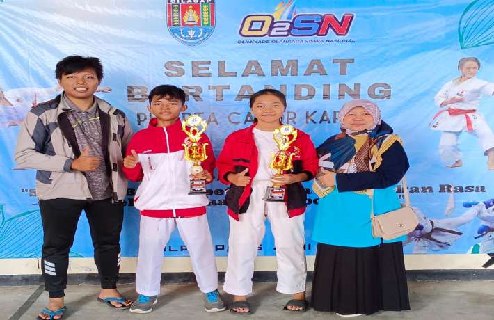 SMP NEGERI 1 PATIMUAN JUARA KARATE se-KABUPATEN CILACAP DALAM RANGKA O2SN